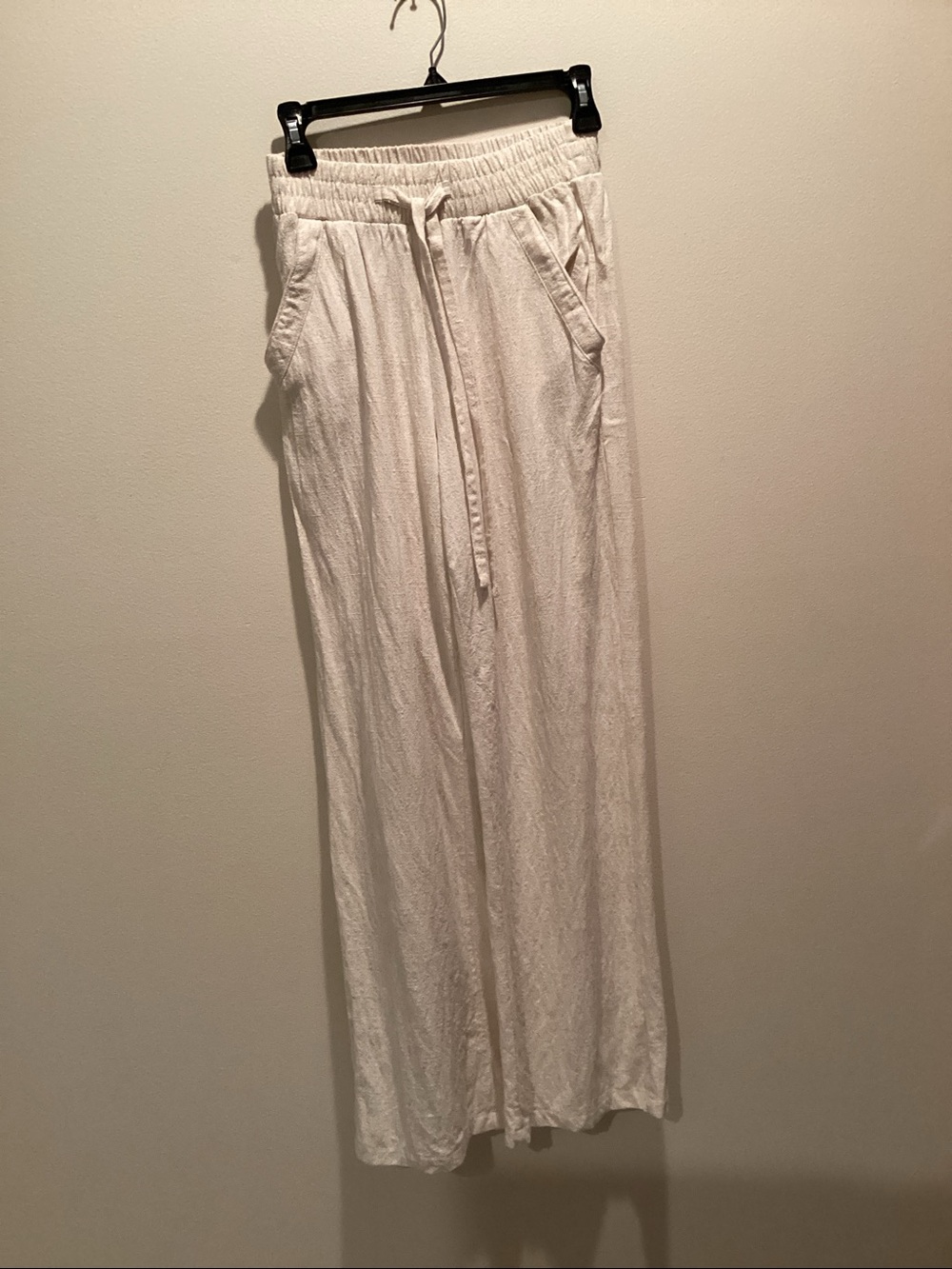 Sienna Sky creamy  Wide-Leg Drawstring Pants size small